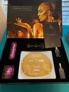 Prédire Essential Cell Renewal & Wrinkle Repair Set - Gold Facial Mask & Serums